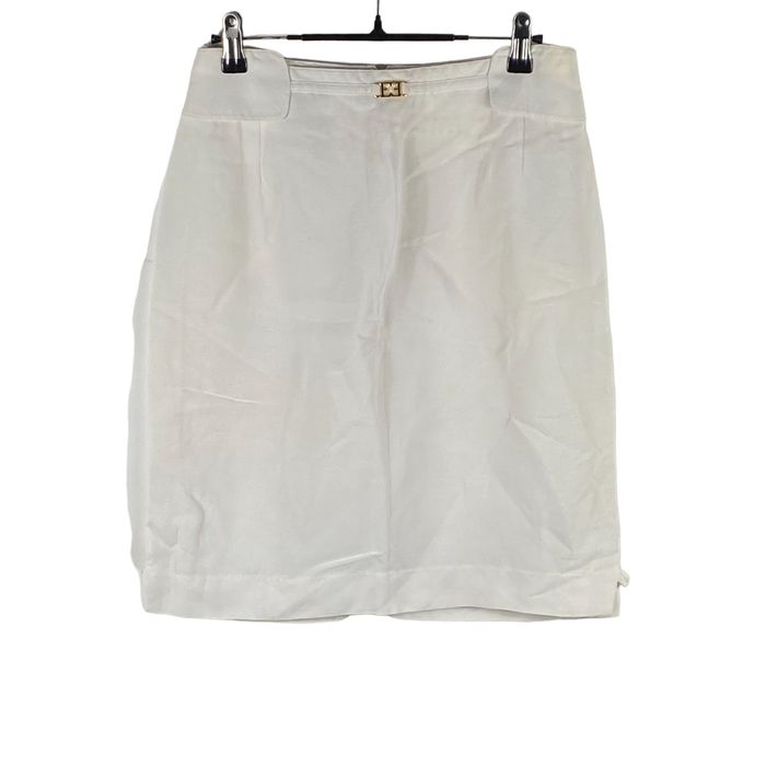 Escada Escada Margaretha Ley Straight Mini Skirt White Size 40 W28 ...