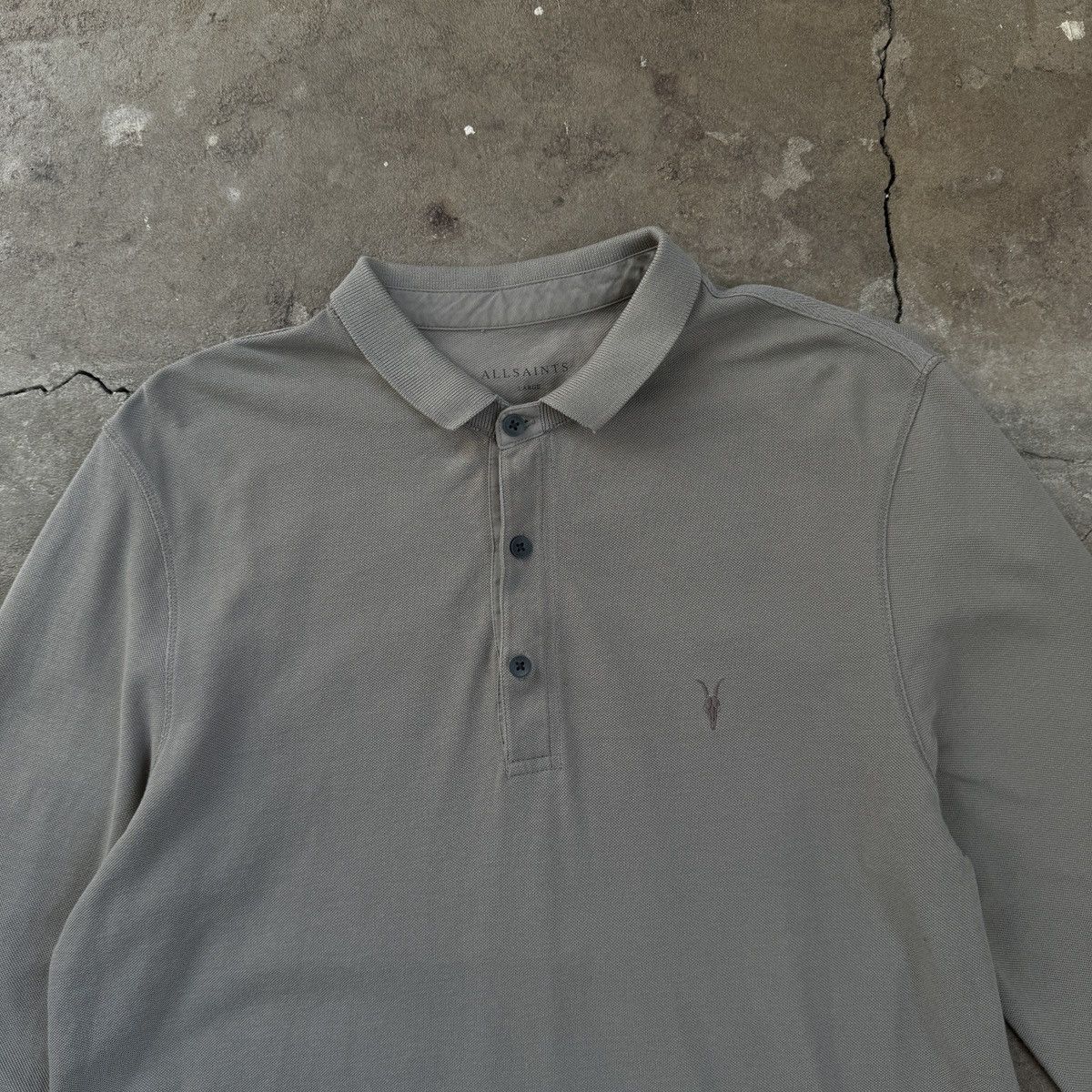 Allsaints Allsaints Basic Polo Long Sleeve Size US L / EU 52-54 / 3 - 2 Thumbnail