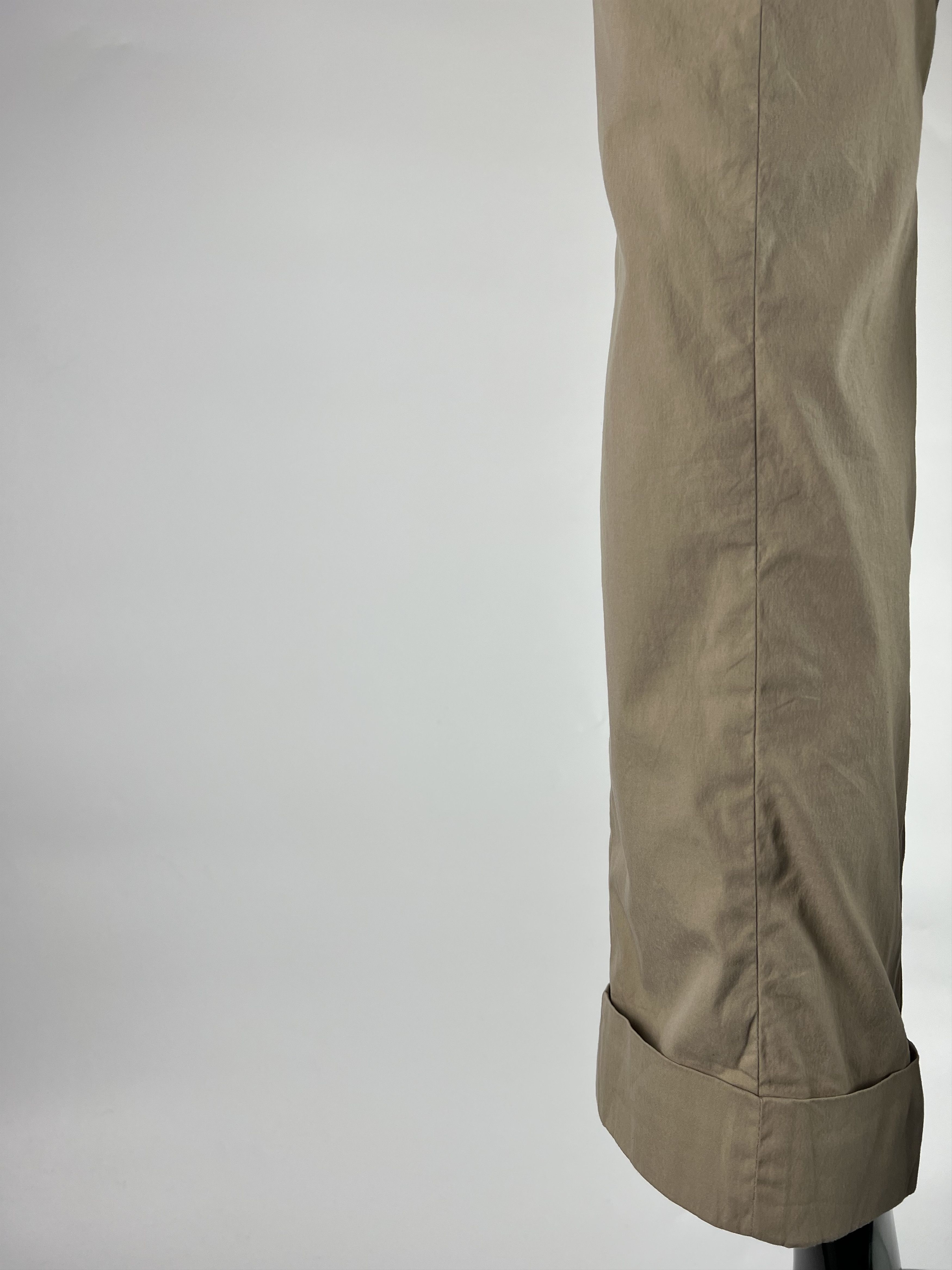 Prada Prada Women's Beige Cropped Chino Pants Size IT44 Size 30" / US 8 / IT 44 - 7 Thumbnail