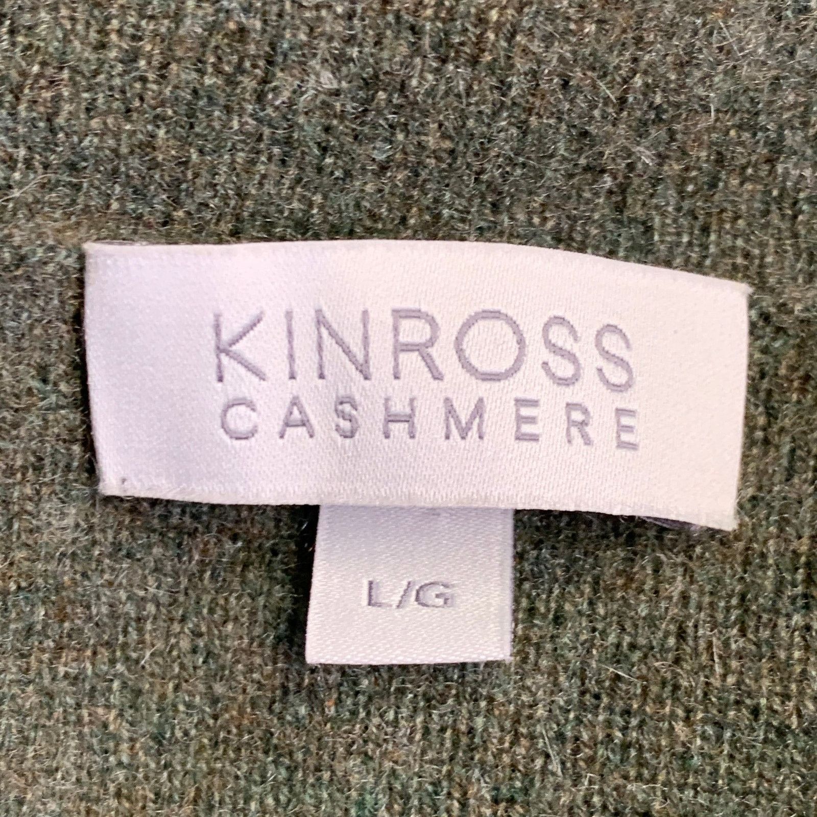 KINROSS KINROSS Size L Green Olive Cashmere Shirt Jacket Cardigan Size L / US 10 / IT 46 - 5 Thumbnail