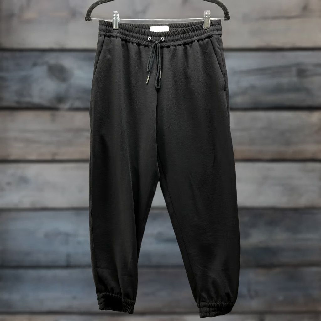 Vintage Wilfred Jogger Pants Womens S Black High Rise Relaxed Drawstring Size 28" / US 6 / IT 42 - 1 Thumbnail