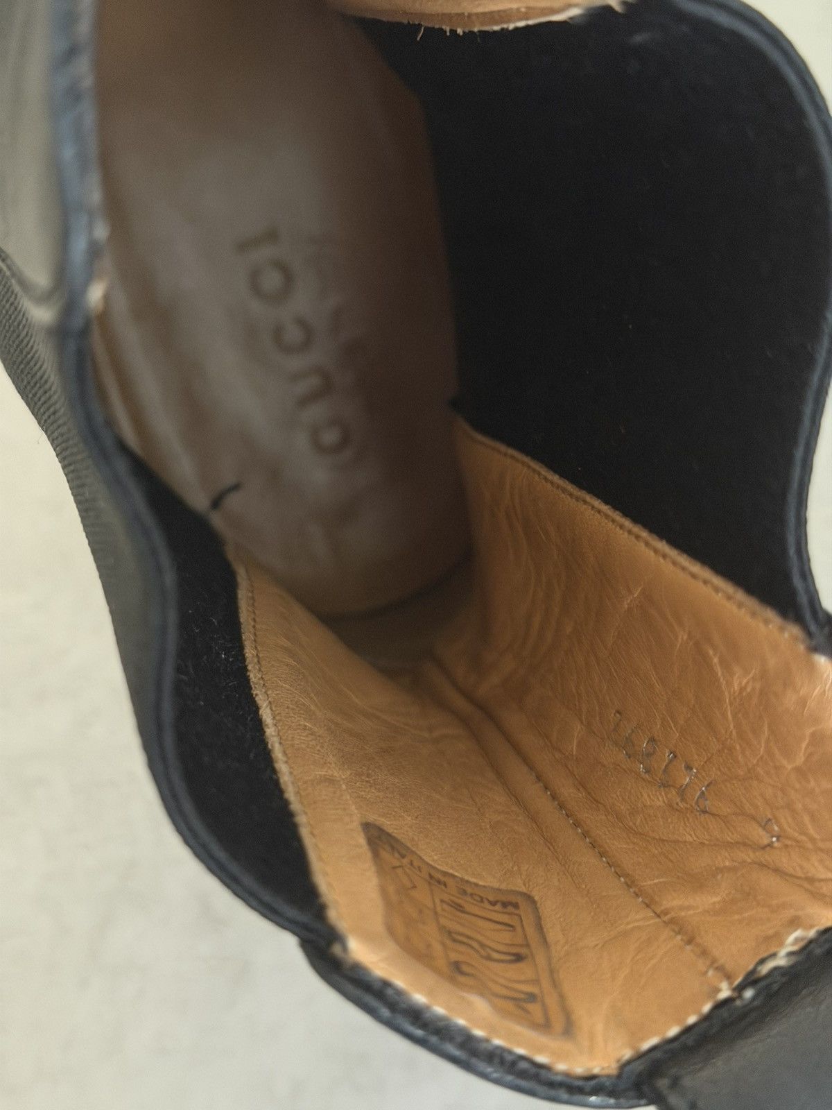 Gucci Gucci Leather Chelsea Boots Black Web Stripe –Size 41 (US 8) Size US 9 / EU 42 - 7 Thumbnail