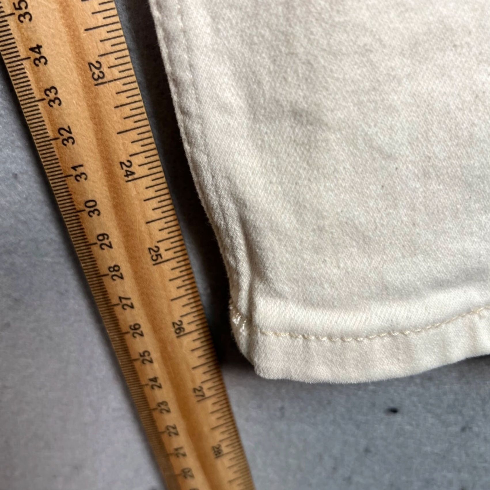 Mango Mango High-Waisted Off-White Jeans Womens Size 1 Skinny Ankle Mid Rise Denim 24 in 27 in 8/10 Womens Size 25" / US 0 / IT 36 - 7 Thumbnail