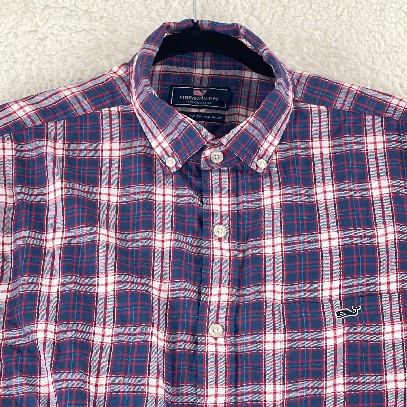 Vineyard Vines Vineyard Vines Button-Down Shirt Mens Large Blue Plaid Tucker LS Classic Fit Shirt Size US L / EU 52-54 / 3 - 3 Thumbnail
