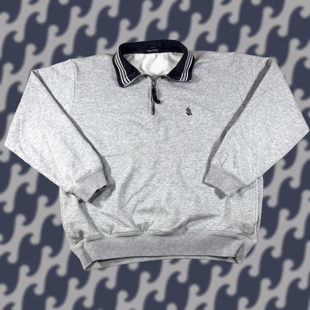 Nautica Nautica Mens Sweater 1/2 Zip Gray Heather Embroidered Logo M Mens Sweater Pullover Zip Short description: 1/2 Zip, Logo, Embroidered Size US M / EU 48-50 / 2 - 1 Thumbnail
