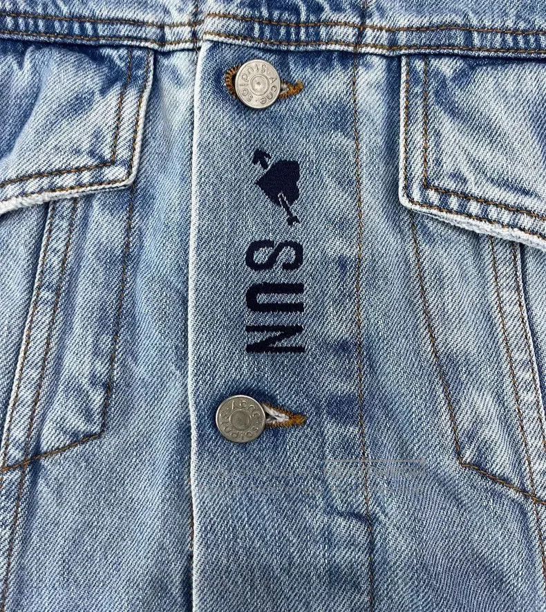 Balenciaga Balenciaga Double Ring Logo Denim Jacket. Size US S / EU 44-46 / 1 - 3 Thumbnail