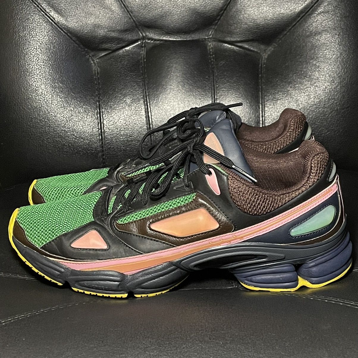 Adidas × Raf Simons Adidas raf simons ozweego 1 green brown Size US 11.5 / EU 44-45 - 3 Thumbnail