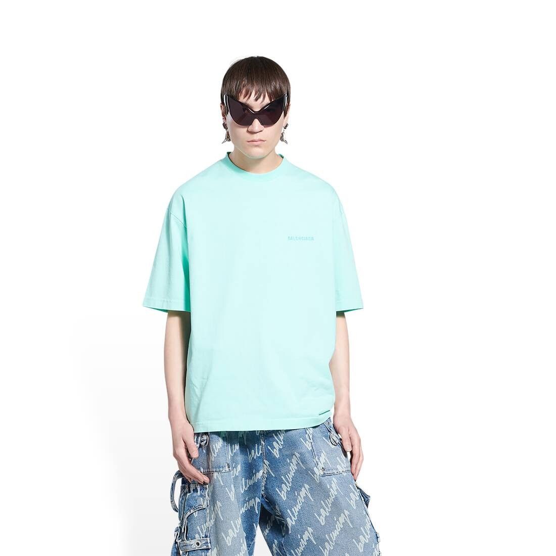 Balenciaga o1bcso1str1024 Political Campaign T- Shirt Large Fit Green Size US XS / EU 42 / 0 - 5 Thumbnail
