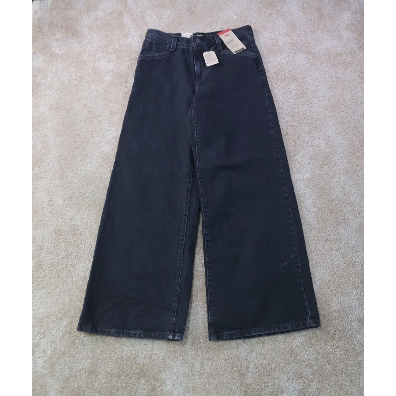 Levi's VINTAGE Levi's 94 baggy Jeans Women's 26x31 Black Denim High rise Straight 5-Pocket 90s Womens Size 26" / US 2 / IT 38 - 2 Thumbnail
