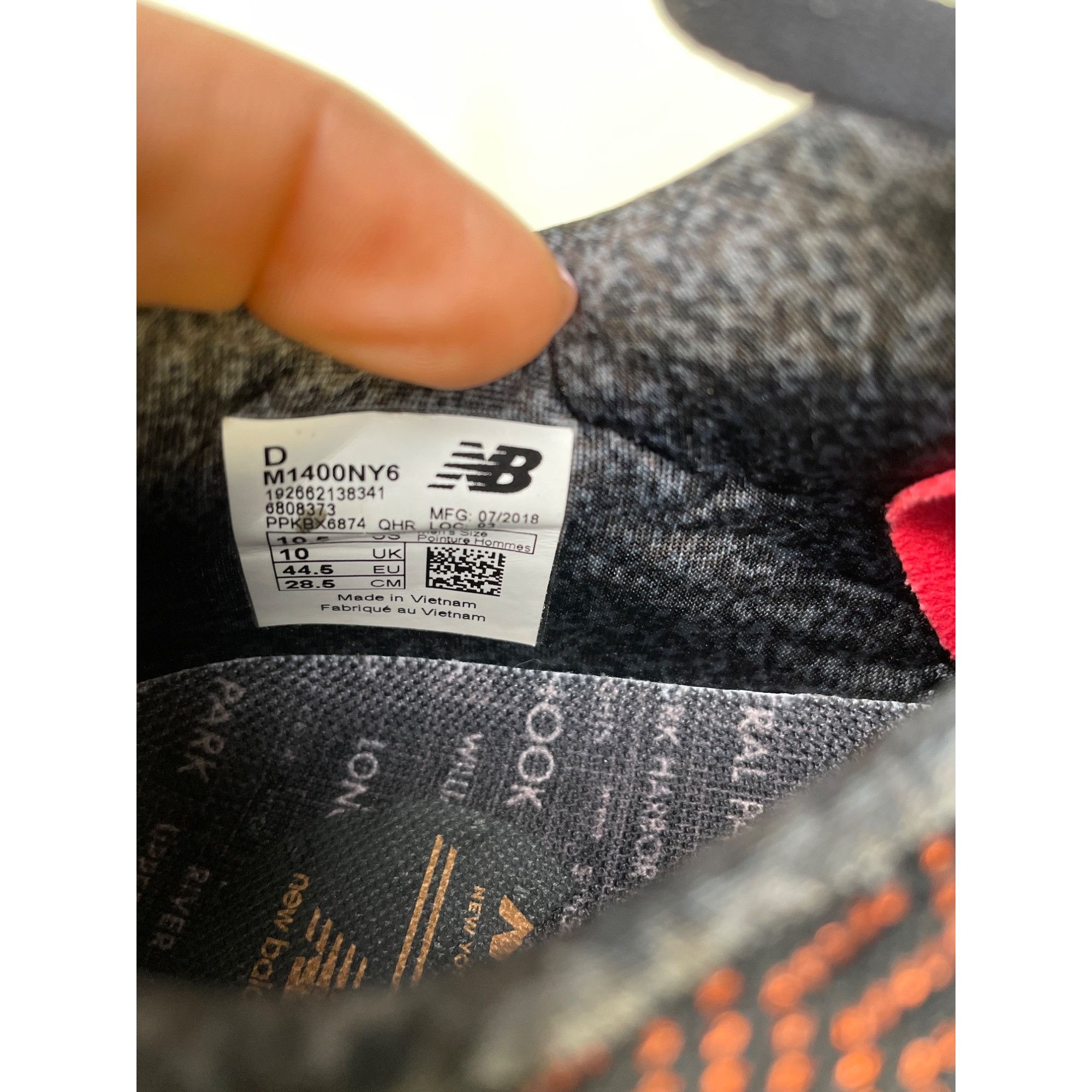New Balance New Balance Run NYC Men's Black Multicolor Sneakers/Shoes 10 Size US 10.5 / EU 43-44 - 7 Thumbnail