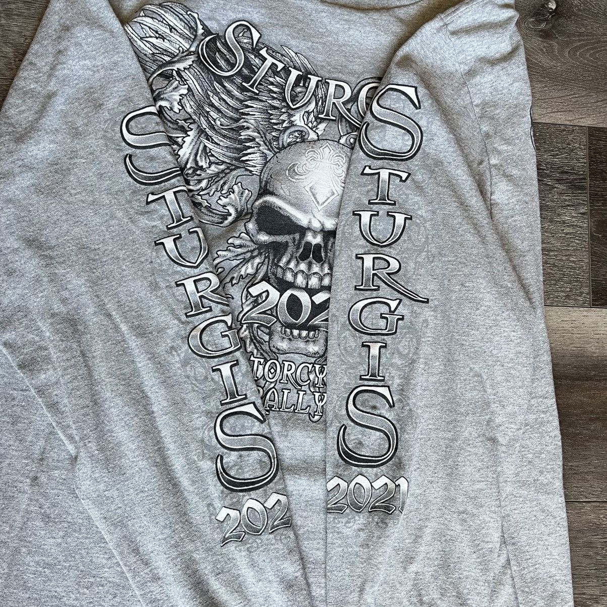 Affliction Vtg Sturgis Motorcycle Rally Affliction Skull Longsleeve Tee Size US XL / EU 56 / 4 - 5 Thumbnail