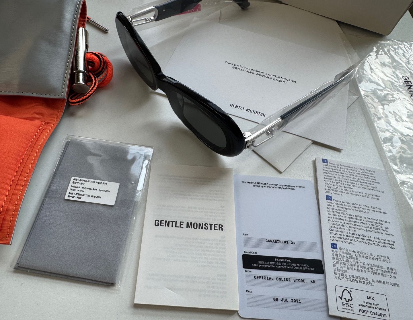 Ambush Design × Gentle Monster Gentle Monster x AMBUSH Carabiner 2 01 Sunglasses Size ONE SIZE - 7 Thumbnail
