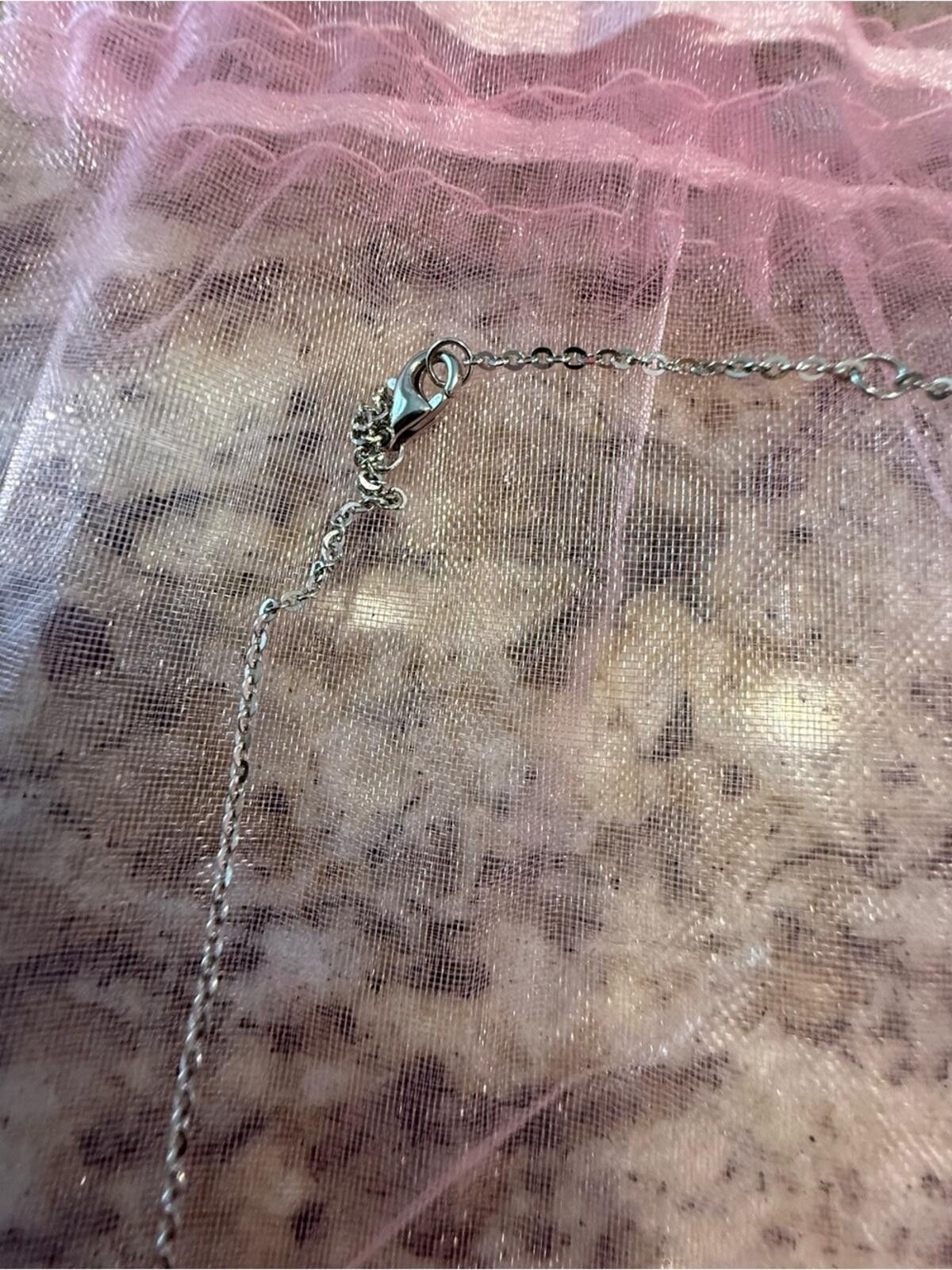 Other Rhinestone blue beaded pendant silver dainty chain Size ONE SIZE - 7 Thumbnail
