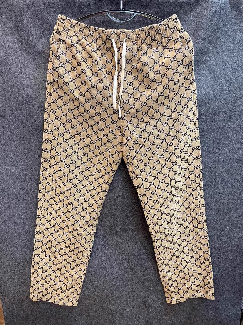 Gucci Gucci classic embossed drawstring trousers Size US 30 / EU 46 - 1 Thumbnail