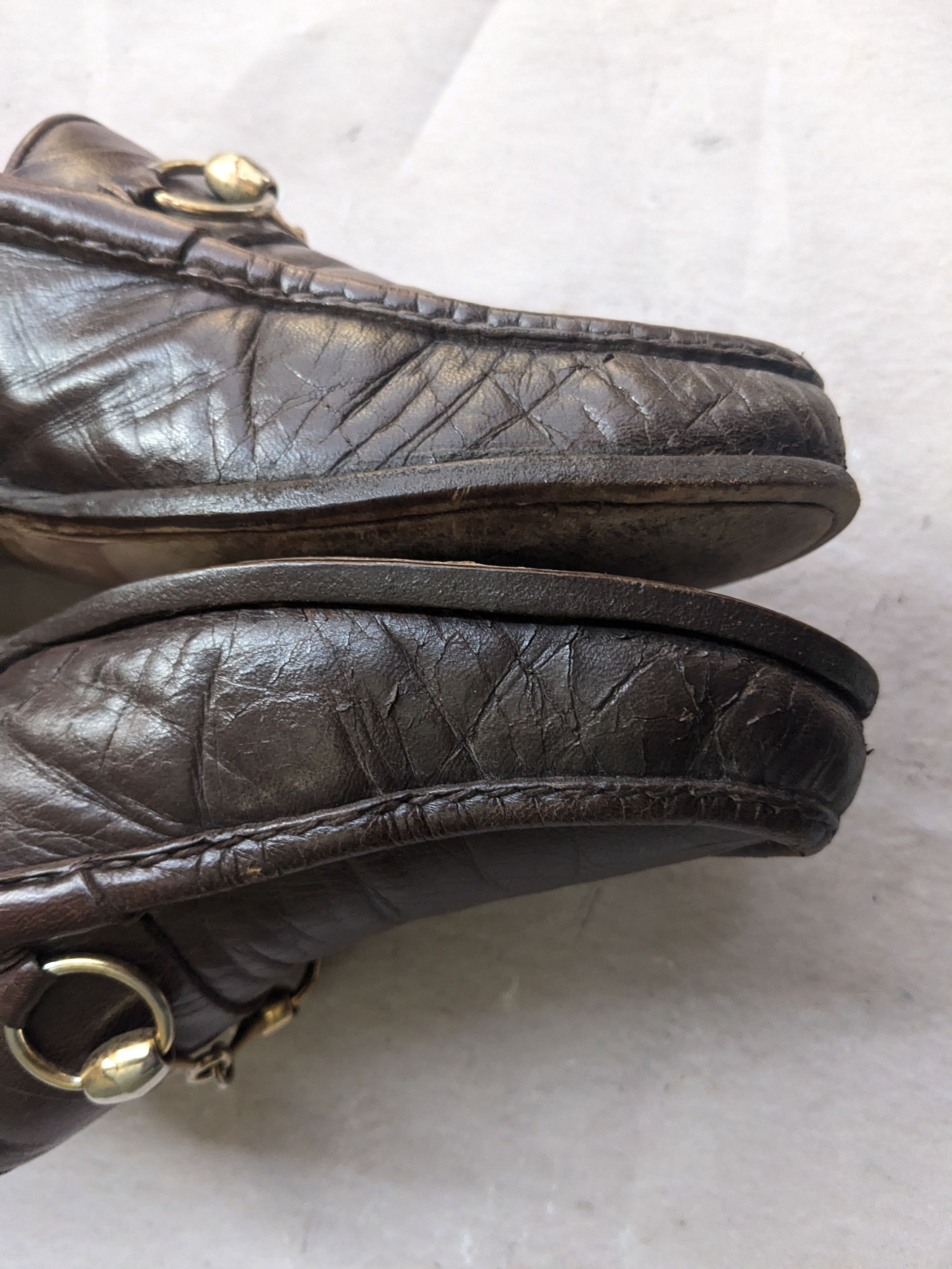 Gucci Vintage Gucci Horsebit Loafers Dark Brown Leather 8 Size US 8 / EU 41 - 10 Thumbnail