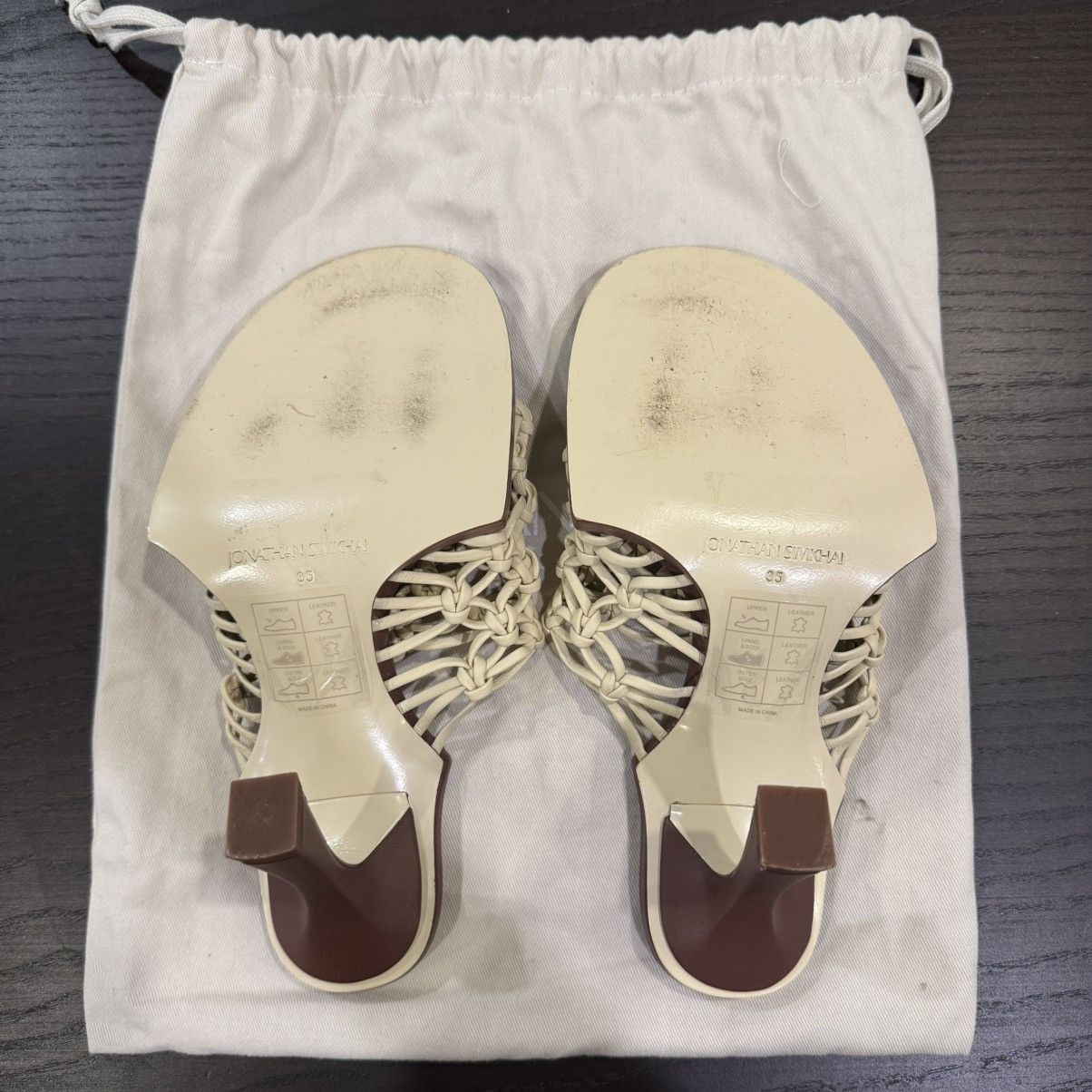 Jonathan Simkhai Jonathan Simkhai Theo Lattice Mule Heels Size US 5 / IT 35 - 4 Thumbnail