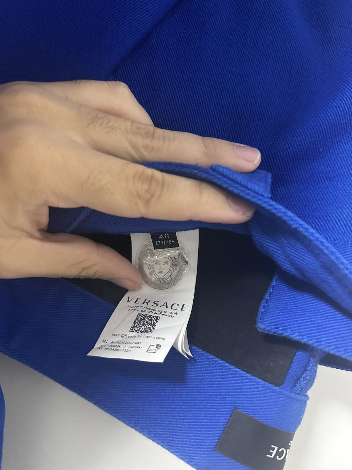 Versace Versace Blue Workwear Suit Size 46R - 9 Thumbnail