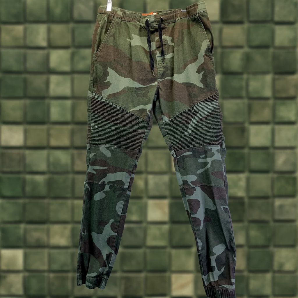 AMO VINTAGE Rolling Paper Collectables Mens Sz M Camo Moto Jogger Pants-4431 Size US 31 - 1 Thumbnail