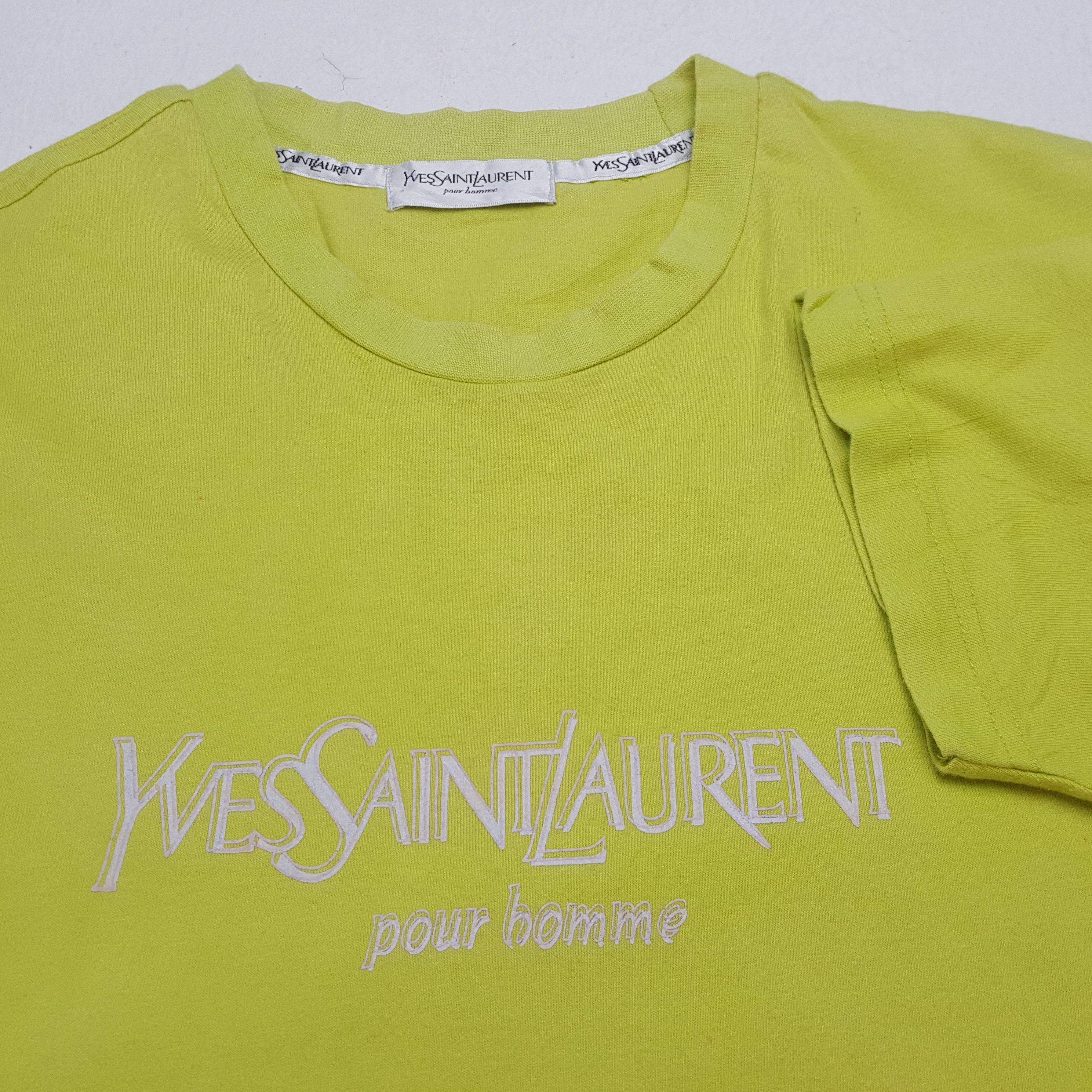 Yves Saint Laurent YVES SAINT LAURENT Spellout Design Tshirt Size US M / EU 48-50 / 2 - 5 Thumbnail