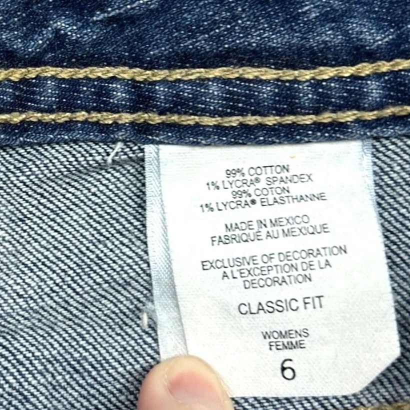 Eddie Bauer Eddie Bauer Womens Jeans Blue Denim Mid Rise Classic Fit Cotton Spandex 6 Jeans Size 28" / US 6 / IT 42 - 4 Thumbnail