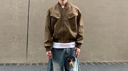 Other Stylish Brown Bomber Jacket Size US L / EU 52-54 / 3 - 1 Thumbnail