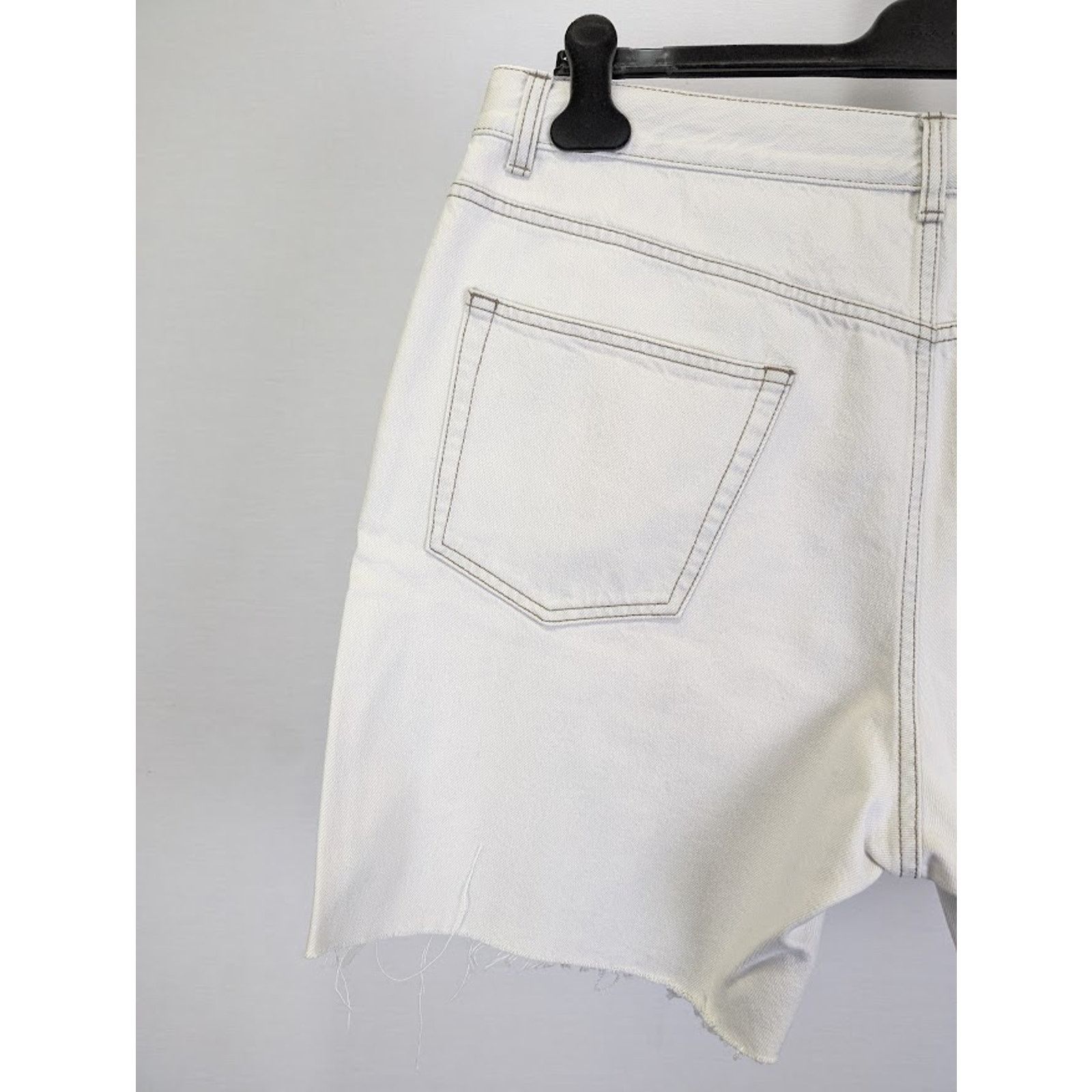 Saint Laurent Paris o1rshd1 Baggy Shorts Tigh LE in Grey Off-White Size US 32 / EU 48 - 11 Thumbnail