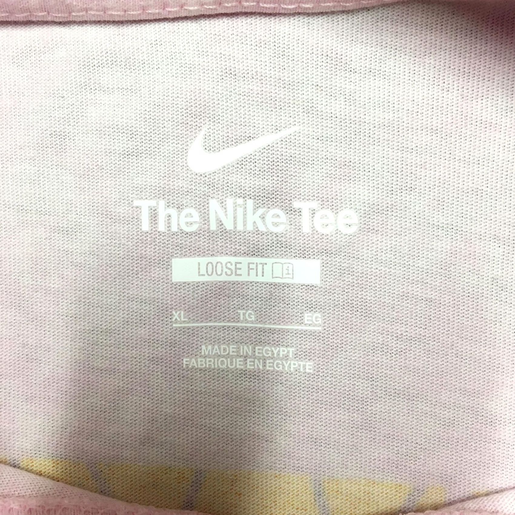 Nike Nike Shirt Mens XL Pink Basketball Hoop Grid Graphic Loose Fit Tee Swoosh Size US XL / EU 56 / 4 - 7 Thumbnail