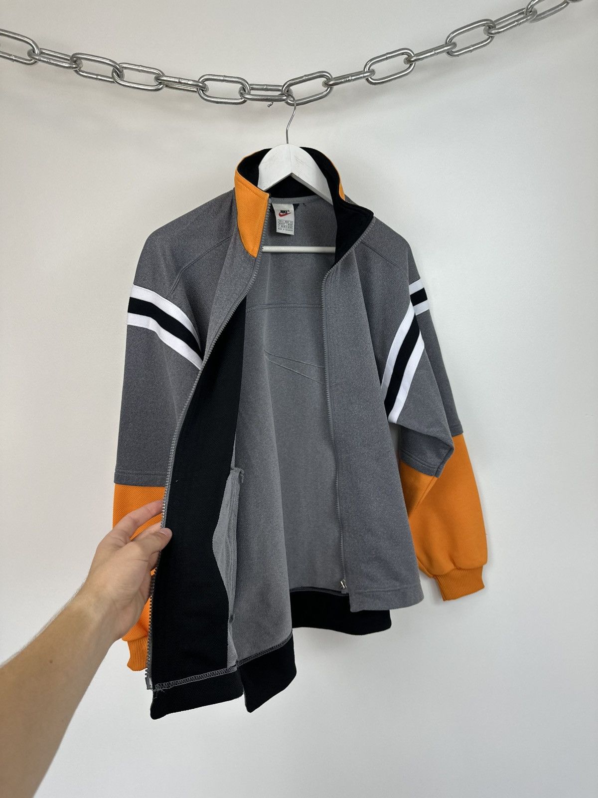 Nike Vintage 90s Nike Big Logo Embroidered Retro Track Jacket Size US S / EU 44-46 / 1 - 13 Thumbnail
