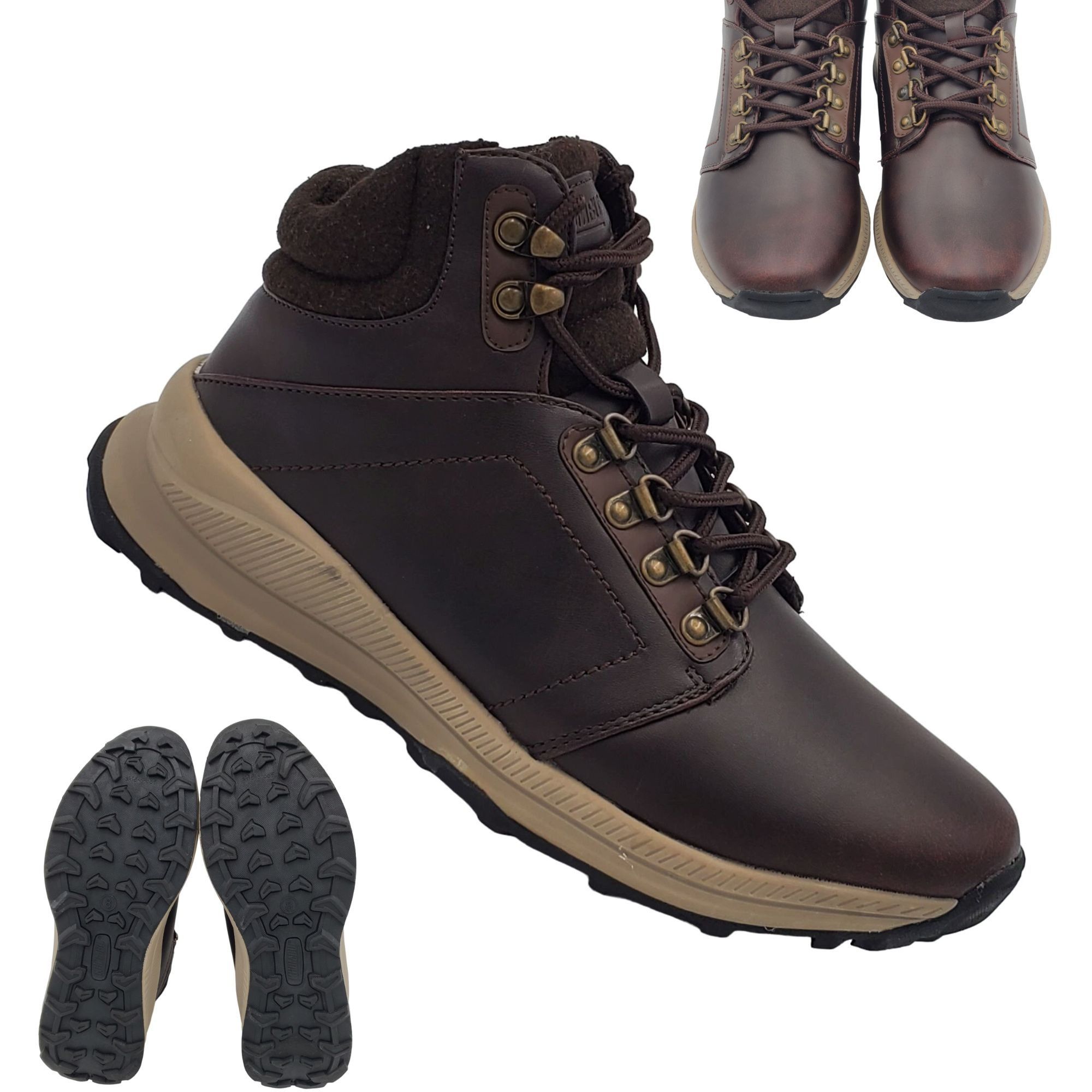 Khombu NEW Khombu Nick Men 8 Dark Brown Lace up Hiking Casual Shoe Grailed