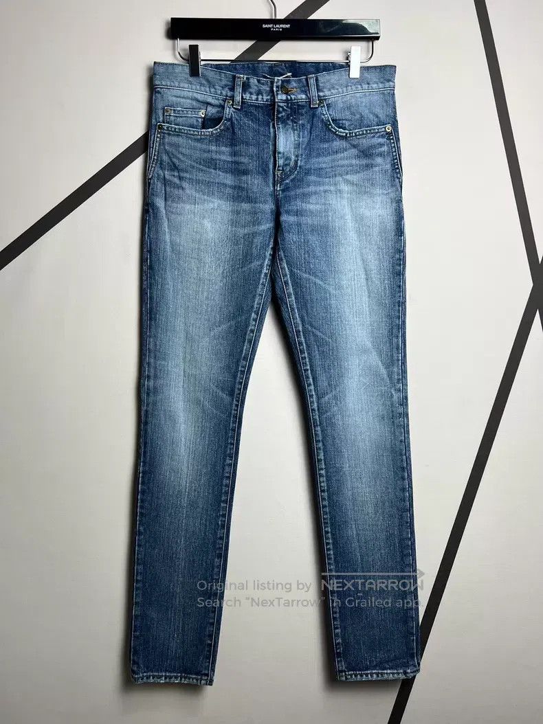Saint Laurent Paris Saint Laurent Paris Washed Blue Basic Denim Pants i Size US 30 / EU 46 - 1 Thumbnail