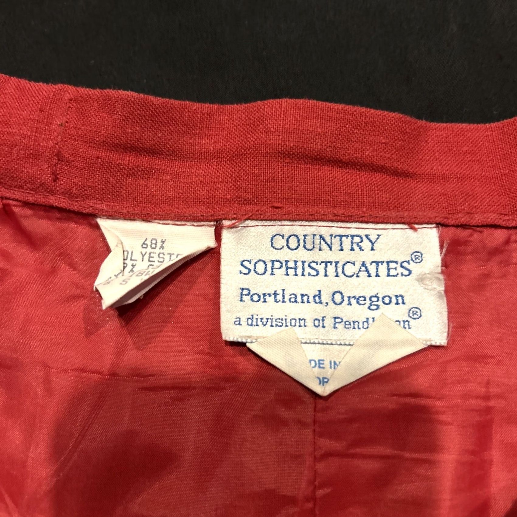 Pendleton VINTAGE Pendleton Country Sophisticates Red pleated skirt 18 Women Size 40" / US 18 - 2 Thumbnail