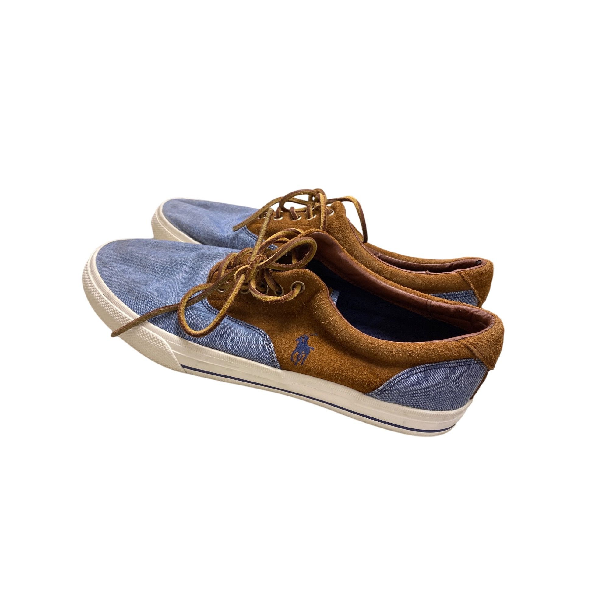 Ralph Lauren Ralph Lauren Polo men sneakers blue brown suede lace shoe 11 Size US 11 / EU 44 - 6 Thumbnail