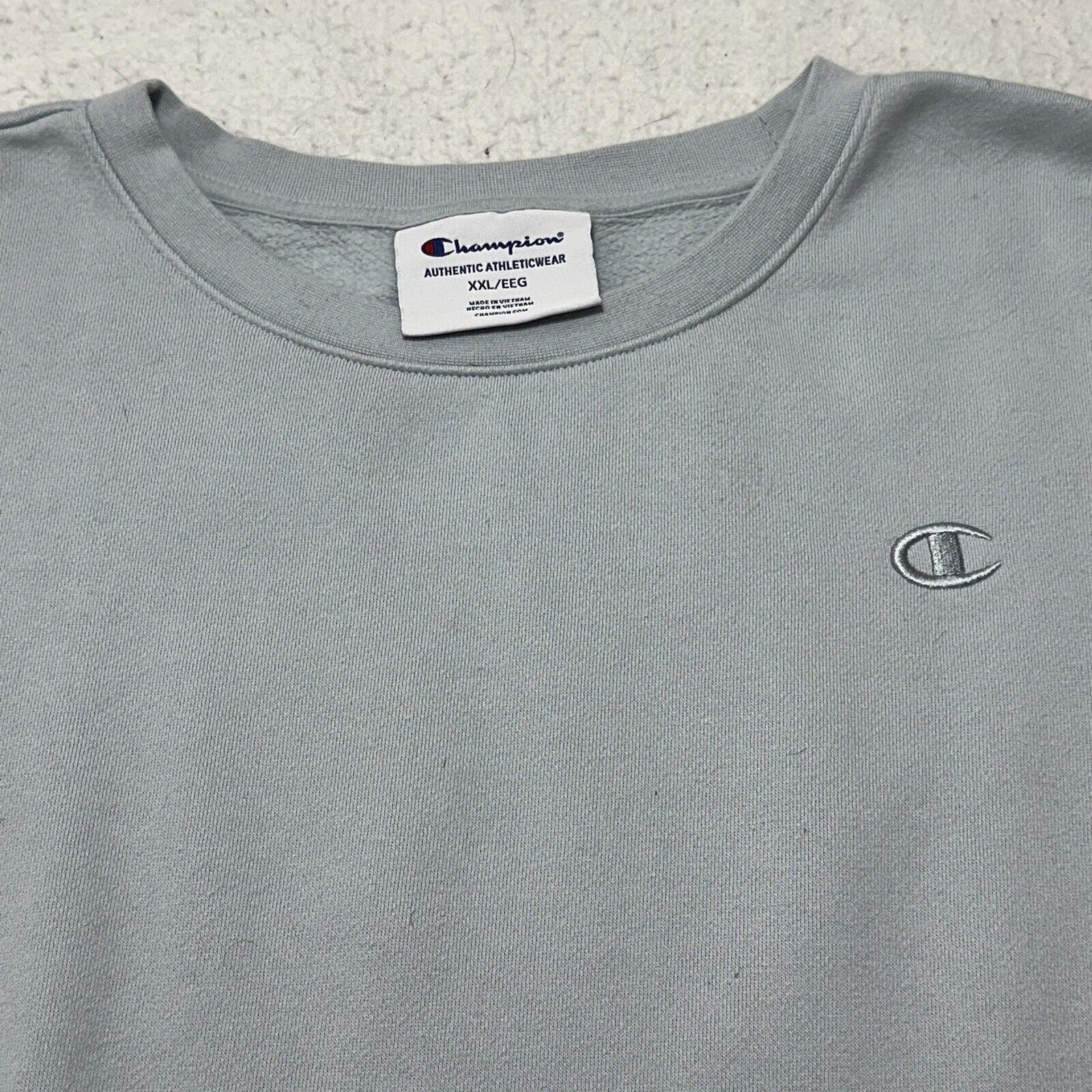 Champion Champion XXL Crewneck Fleece Sweatshirt Blue Long Sleeve Size XXL / US 16-18 / IT 52-54 - 2 Thumbnail