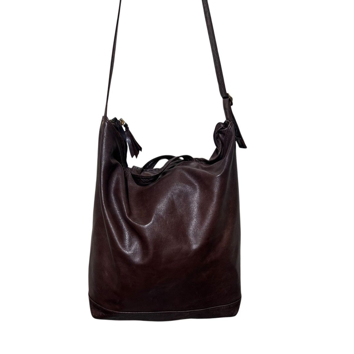 Porter 753 Porter Yoshida leather shoulder bag unisex brown Size ONE SIZE - 6 Thumbnail