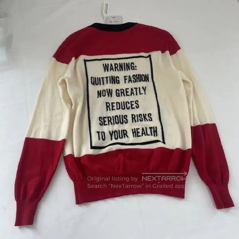 Moschino Moschino Red Women's Sweater with Cow Print . Size M / US 6-8 / IT 42-44 - 2 Thumbnail