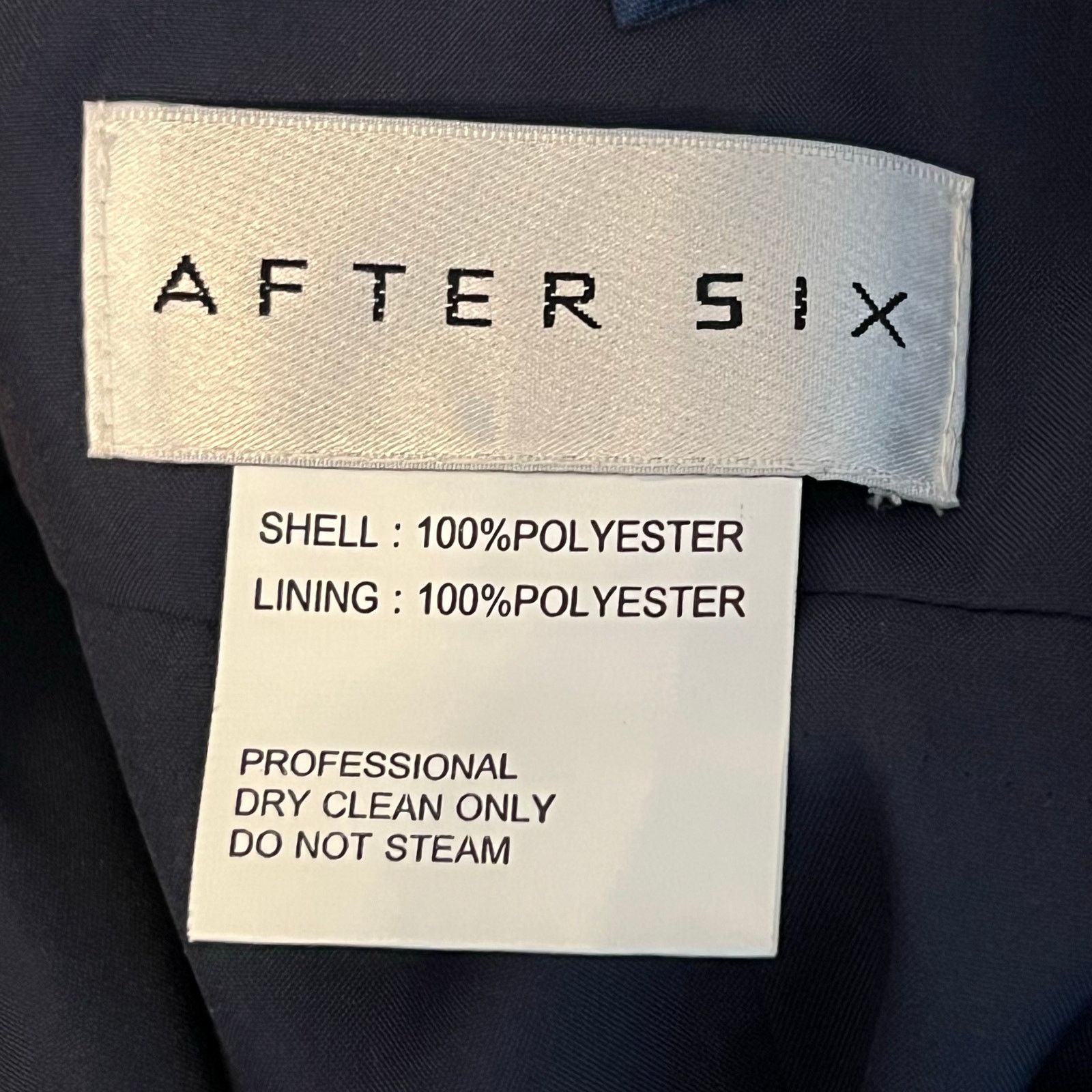After Six After Six “Mousseline” midi navy formal dress Size 6 Size M / US 6-8 / IT 42-44 - 6 Thumbnail