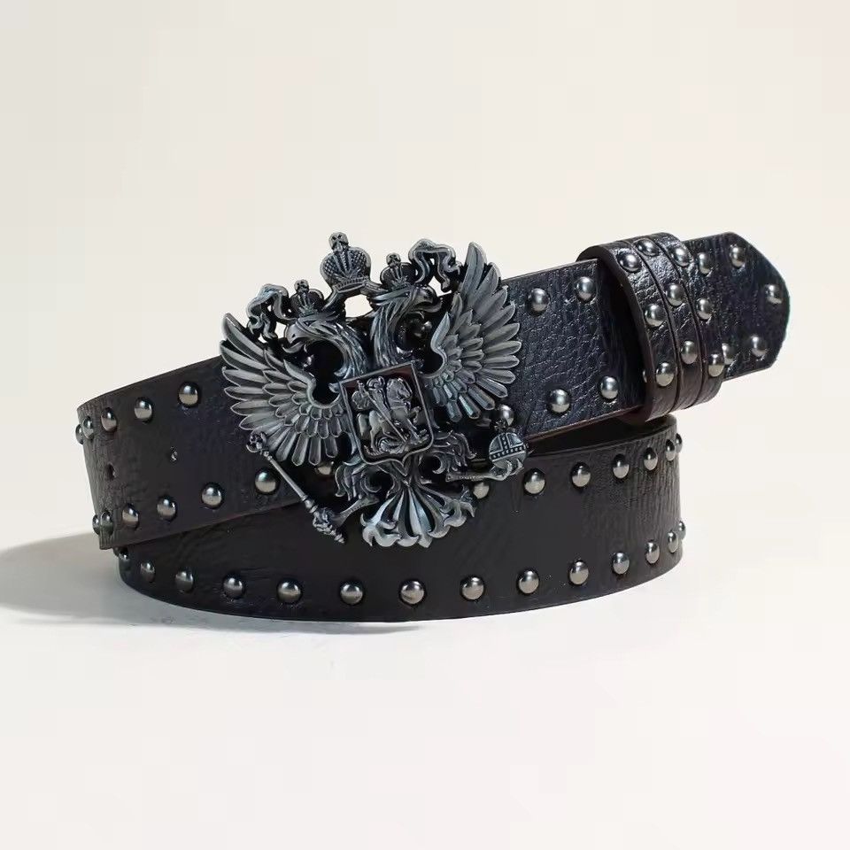 Other Punk Streetwear PU Leather Gothic Unisex Belt Size ONE SIZE - 1 Thumbnail