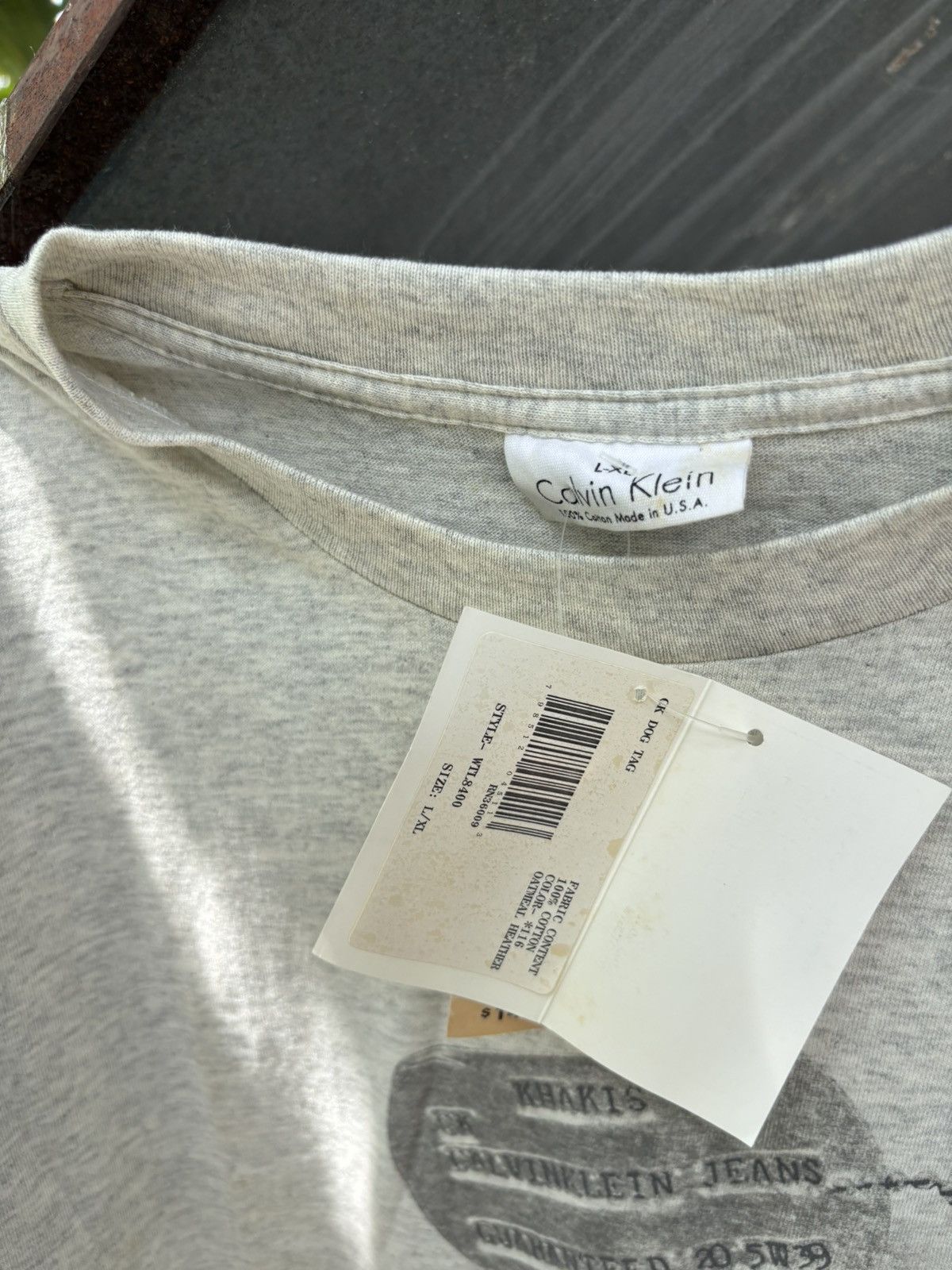 Calvin Klein Vintage Calvin Klein “Khakis” 90’s tee Size US XL / EU 56 / 4 - 4 Thumbnail
