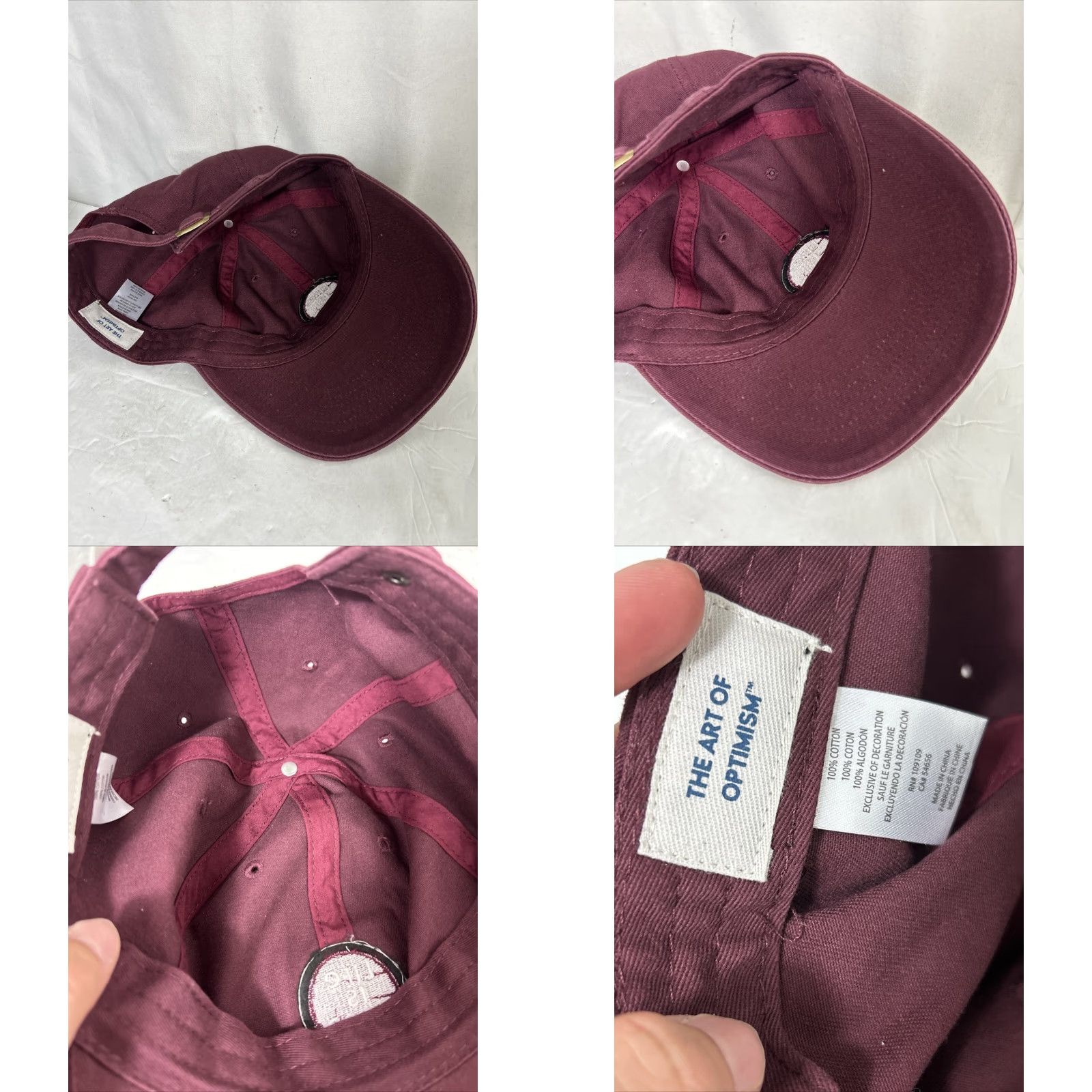 Life is Good Life Is Good Baseball Cap Mens One Size Adjustable Maroon White Dad Hat / Cap Size ONE SIZE - 9 Thumbnail