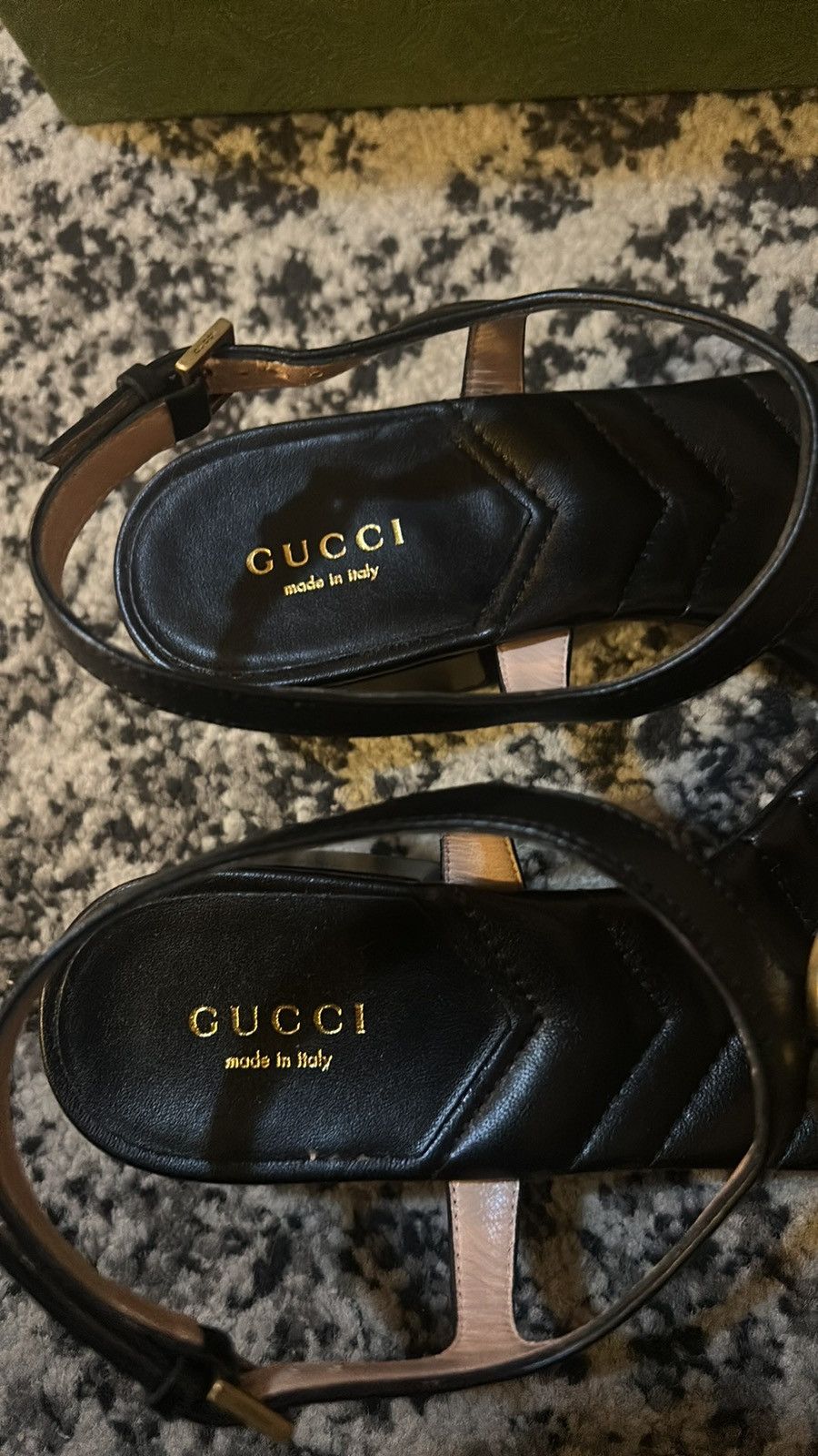Gucci Gucci Double G Thong Sandal Nappa Black size 36.5 Size US 6.5 / IT 36.5 - 5 Thumbnail