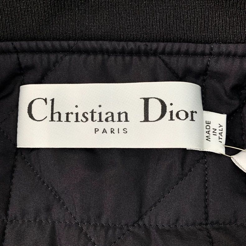 Dior Dior Size 38 Black and gray bee embroidered stand-up collar Size US XXS / EU 40 - 5 Thumbnail
