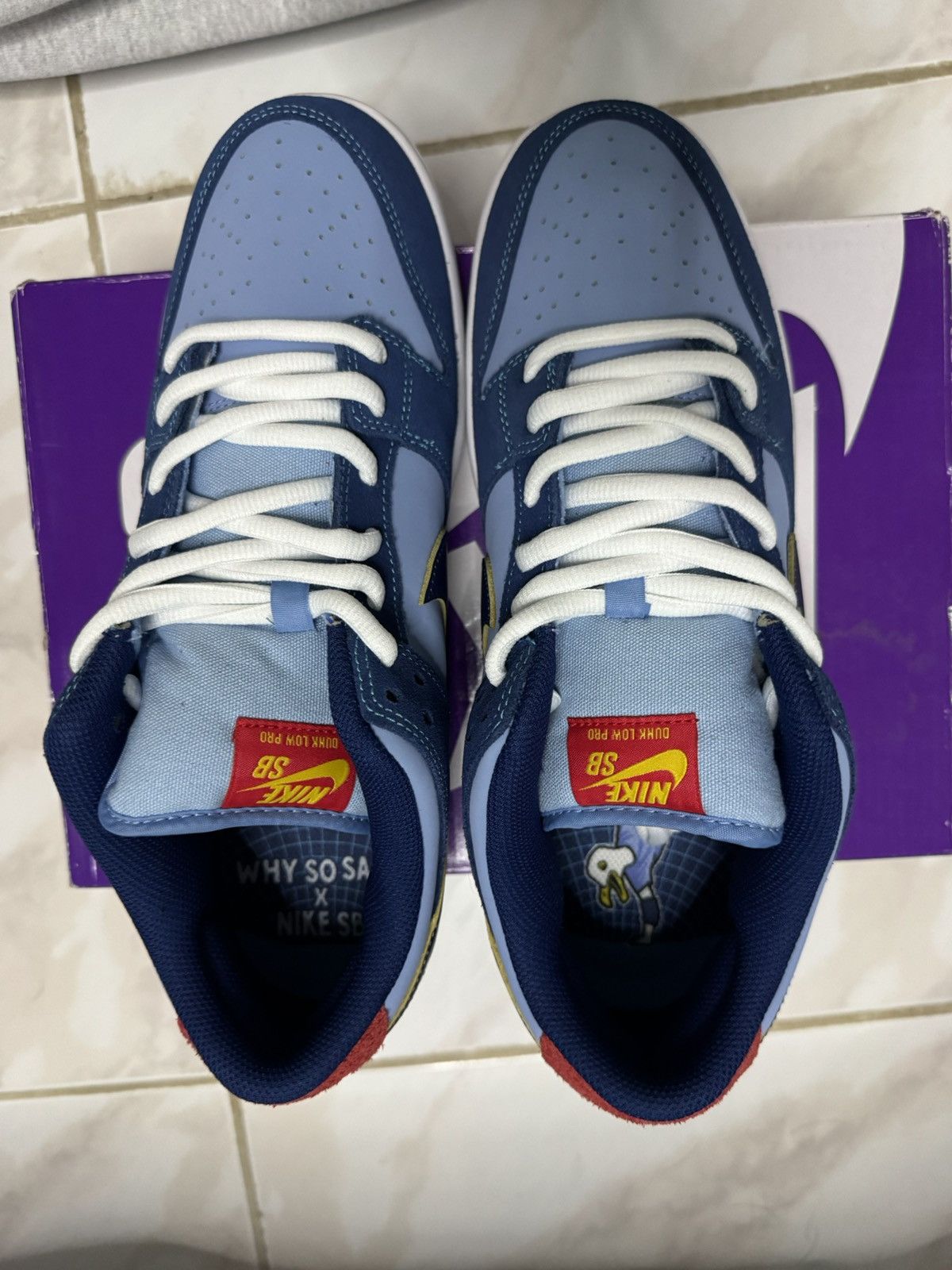 Nike SB Nike SB Dunk Low Why So Sad Size 12 DS OG All Rare Clean Size US 12 / EU 45 - 4 Thumbnail