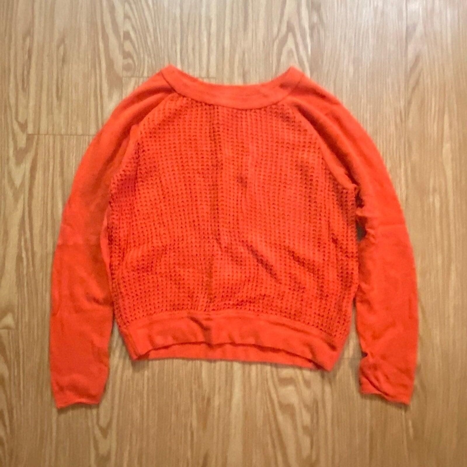 Forever 21 Forever 21 Orange Woven Knit Cotton Sweater Womens Medium Size M / US 6-8 / IT 42-44 - 6 Thumbnail