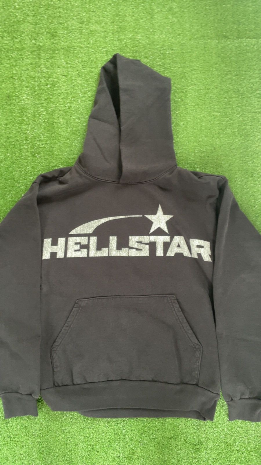 Hellstar Studios Basic Logo Hoodie Faded Black