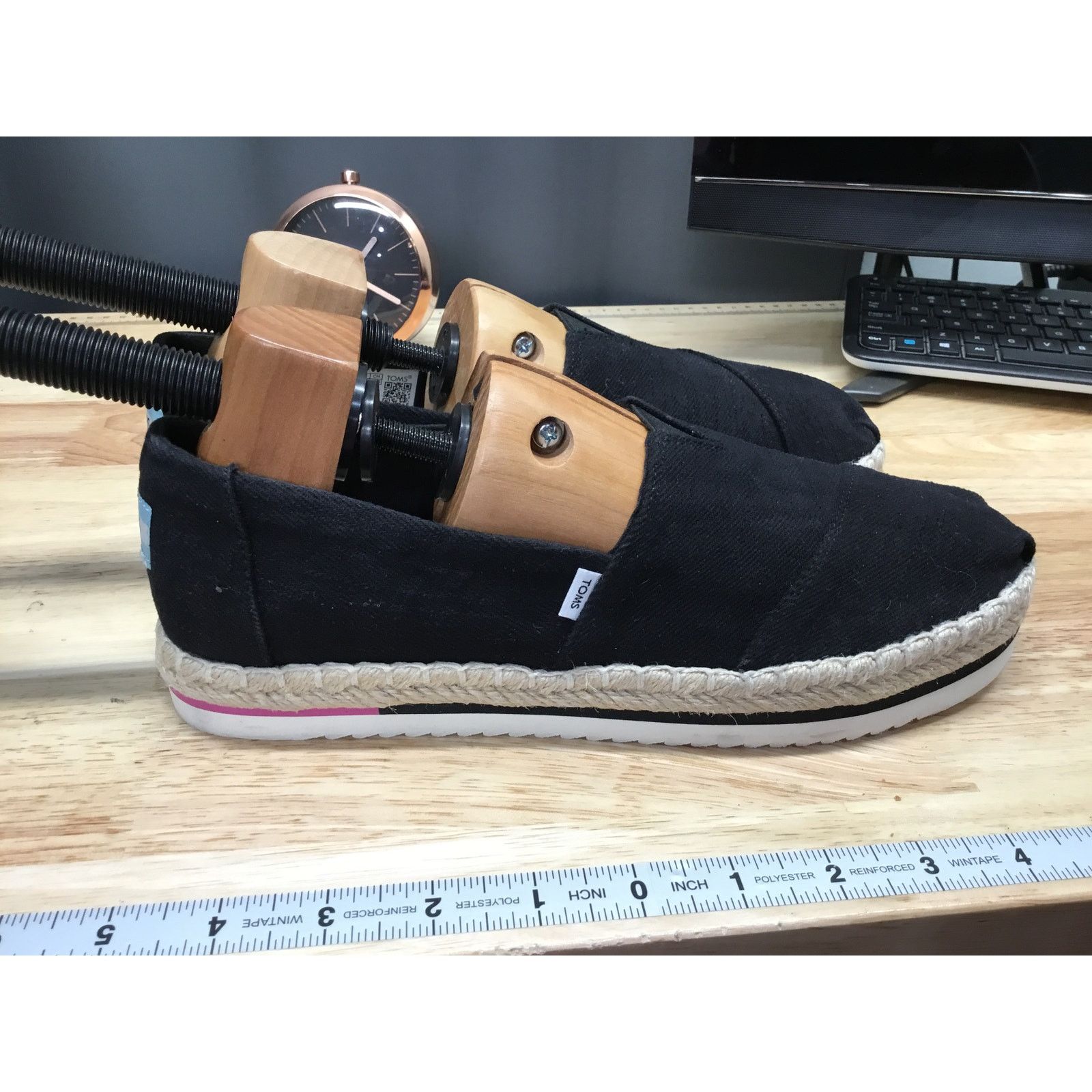 Toms Toms Alpargata Platform Rope Women's Black Comfort Shoes 9.5 Size US 9.5 / IT 39.5 - 2 Thumbnail