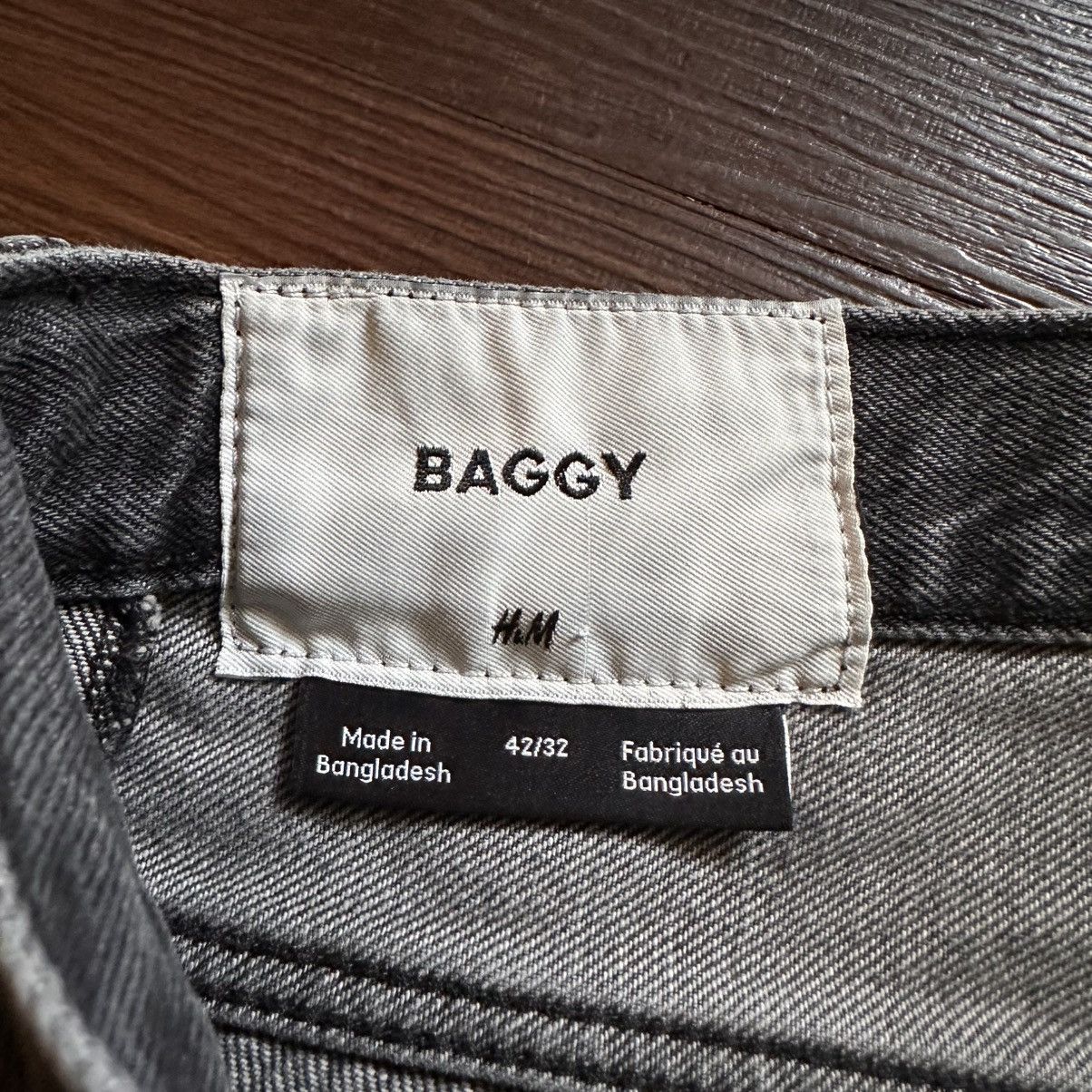 H&M Black H&M Baggy Jeans Size US 42 / EU 58 - 3 Thumbnail