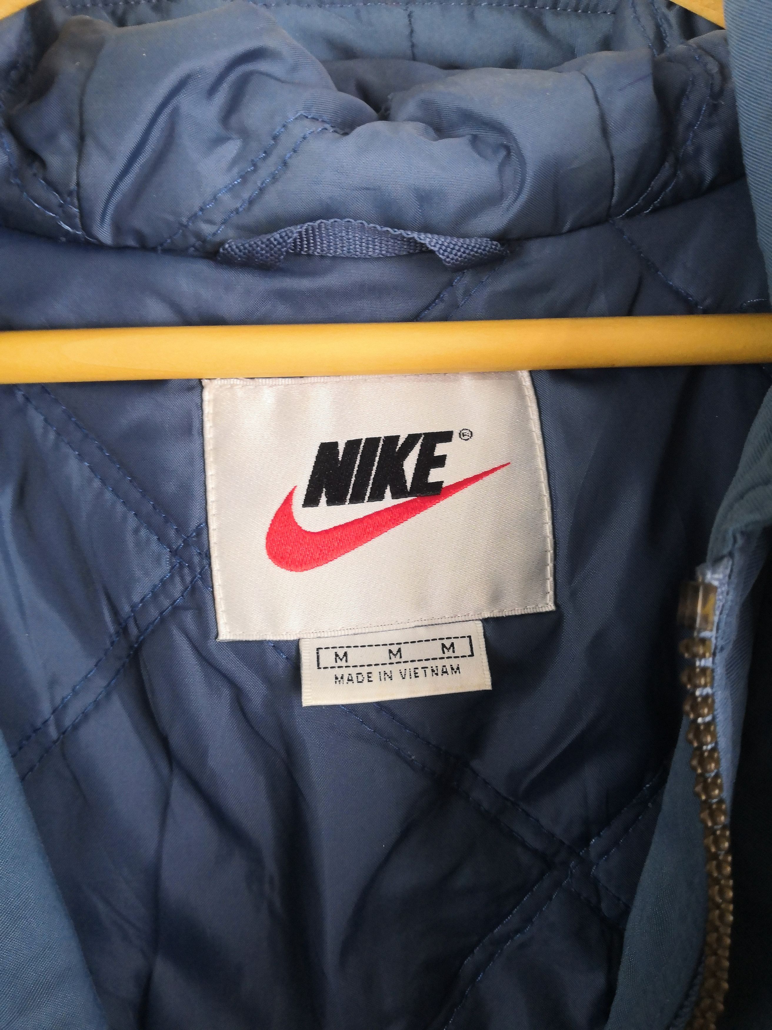 Nike Vintage 90s Nike Puffer Long Jacket Big Logo Nike Hoodie Size US L / EU 52-54 / 3 - 5 Thumbnail