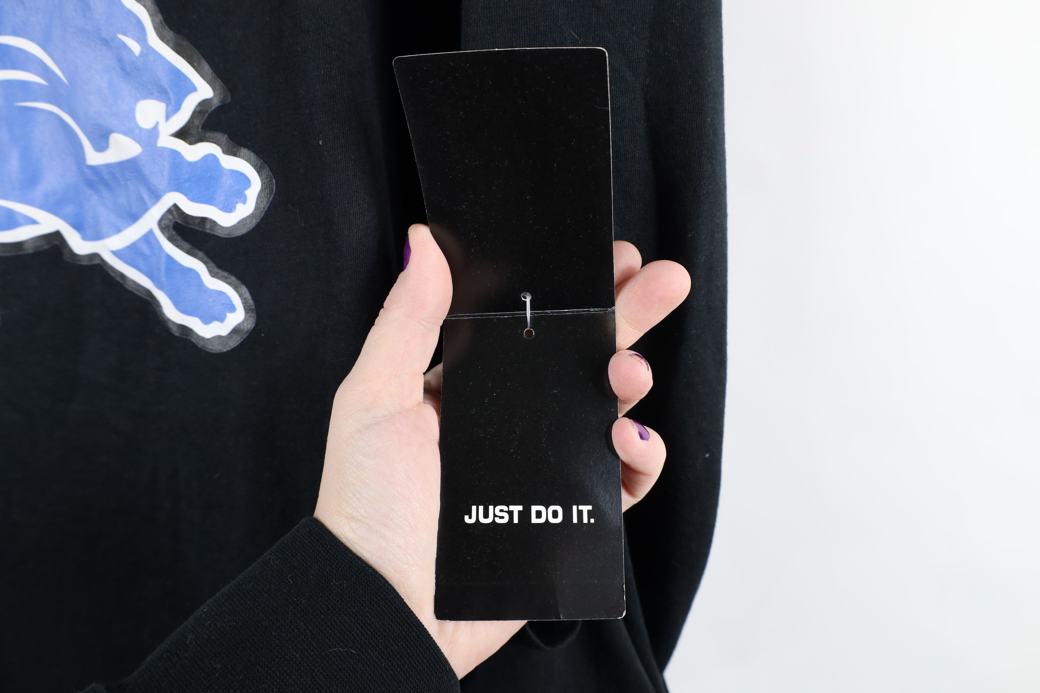 Nike × Vintage New Nike Detroit Lions Football Long Sleeve T-Shirt Black Size US XL / EU 56 / 4 - 6 Thumbnail