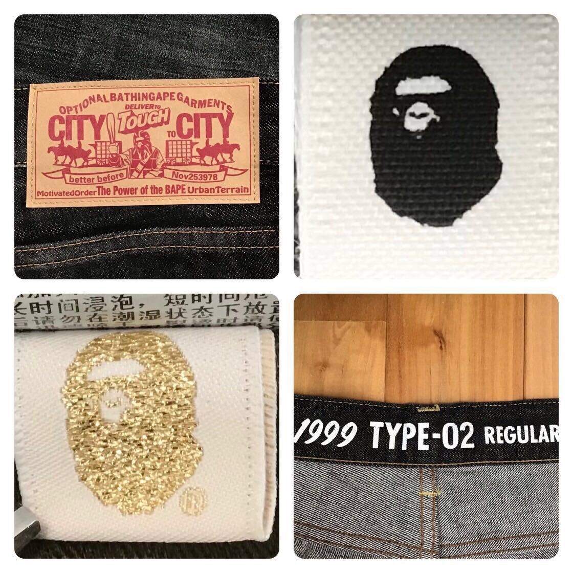 Bape BAPE camo TYPE02 Black Denim Pants a bathing ape ★size XL Size US 32 / EU 48 - 10 Thumbnail