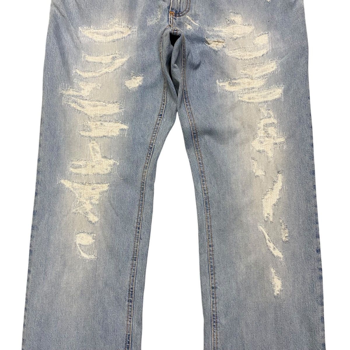 Dolce & Gabbana Dolce&gabbana Repaired Denim Jeans Lightwash Size US 34 / EU 50 - 6 Thumbnail